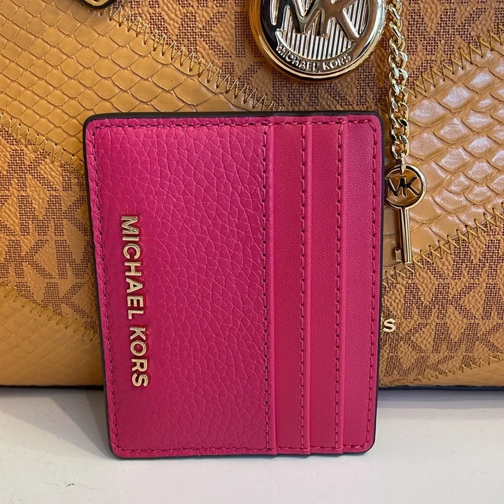 MICHAEL KORS
Large Pebbled Leather Card Holder Case
Electric Pink 
NWT - Picture 13 of 16